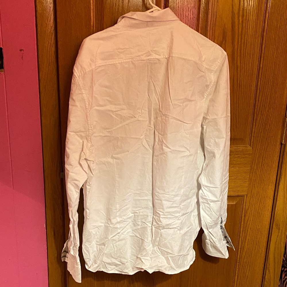 Robert Graham White Shirt with Patterned Trim - Picture 6 of 7